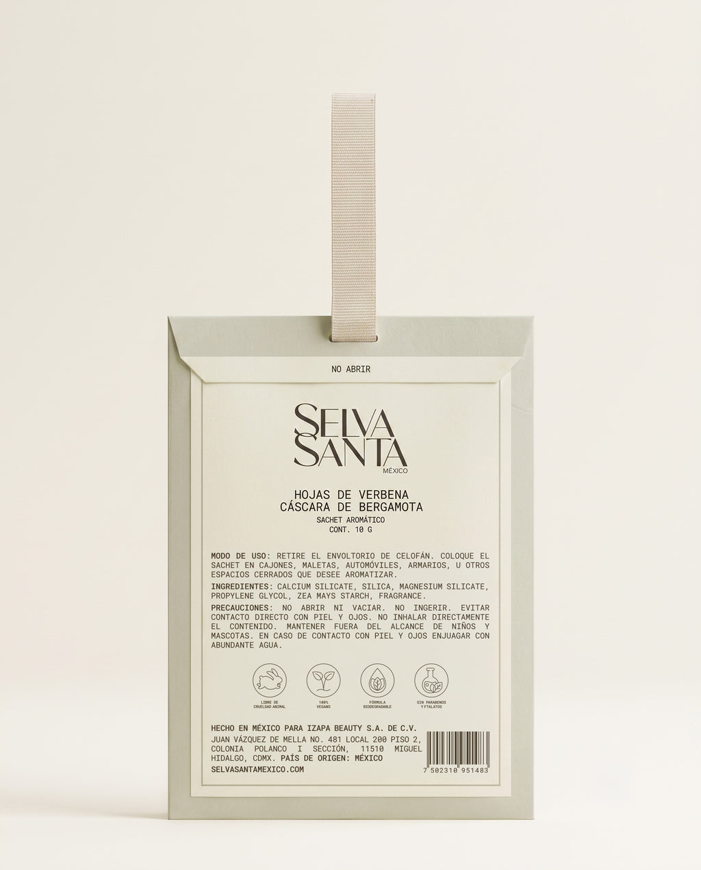 Sachet Aromático Hojas de Verbena y Cáscara de Bergamota