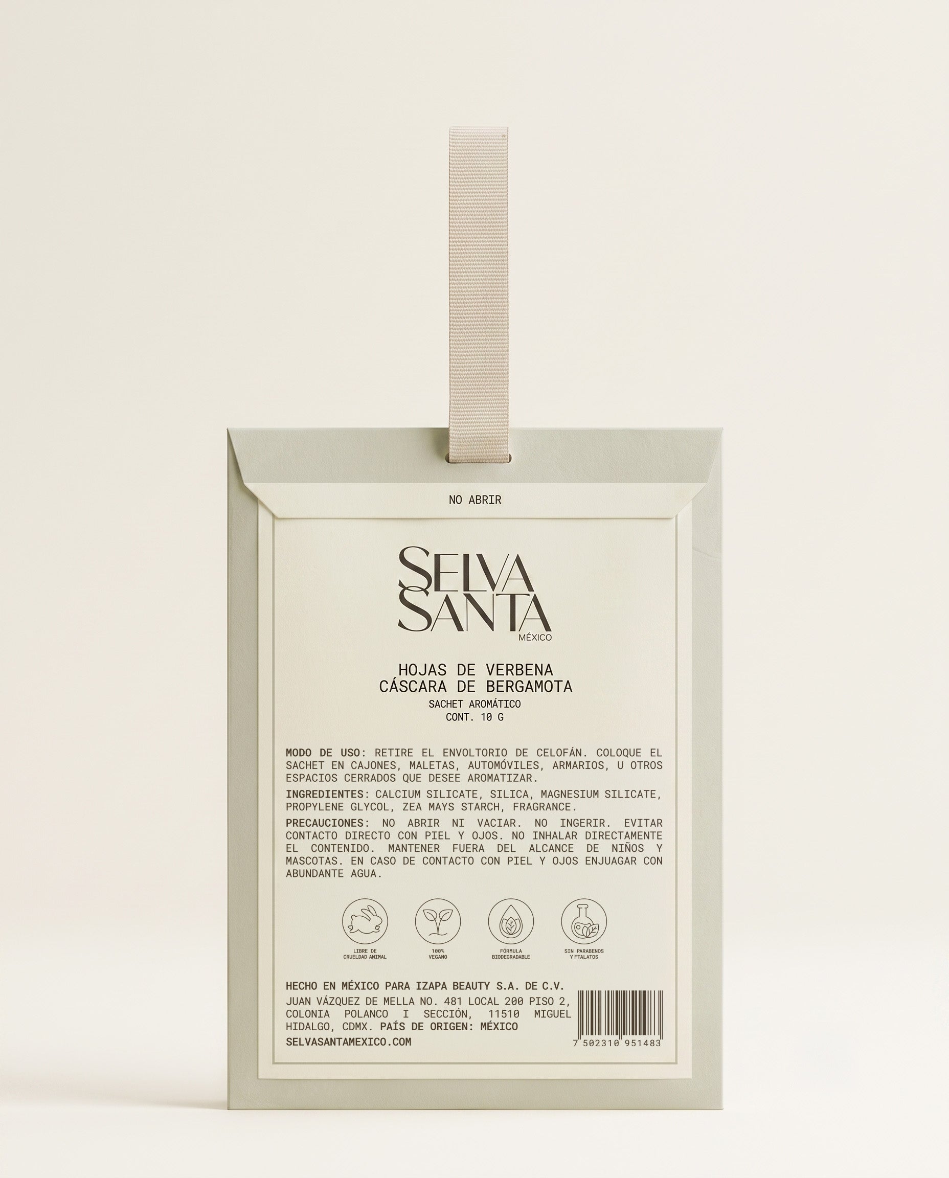 Sachet Aromático Hojas de Verbena y Cáscara de Bergamota