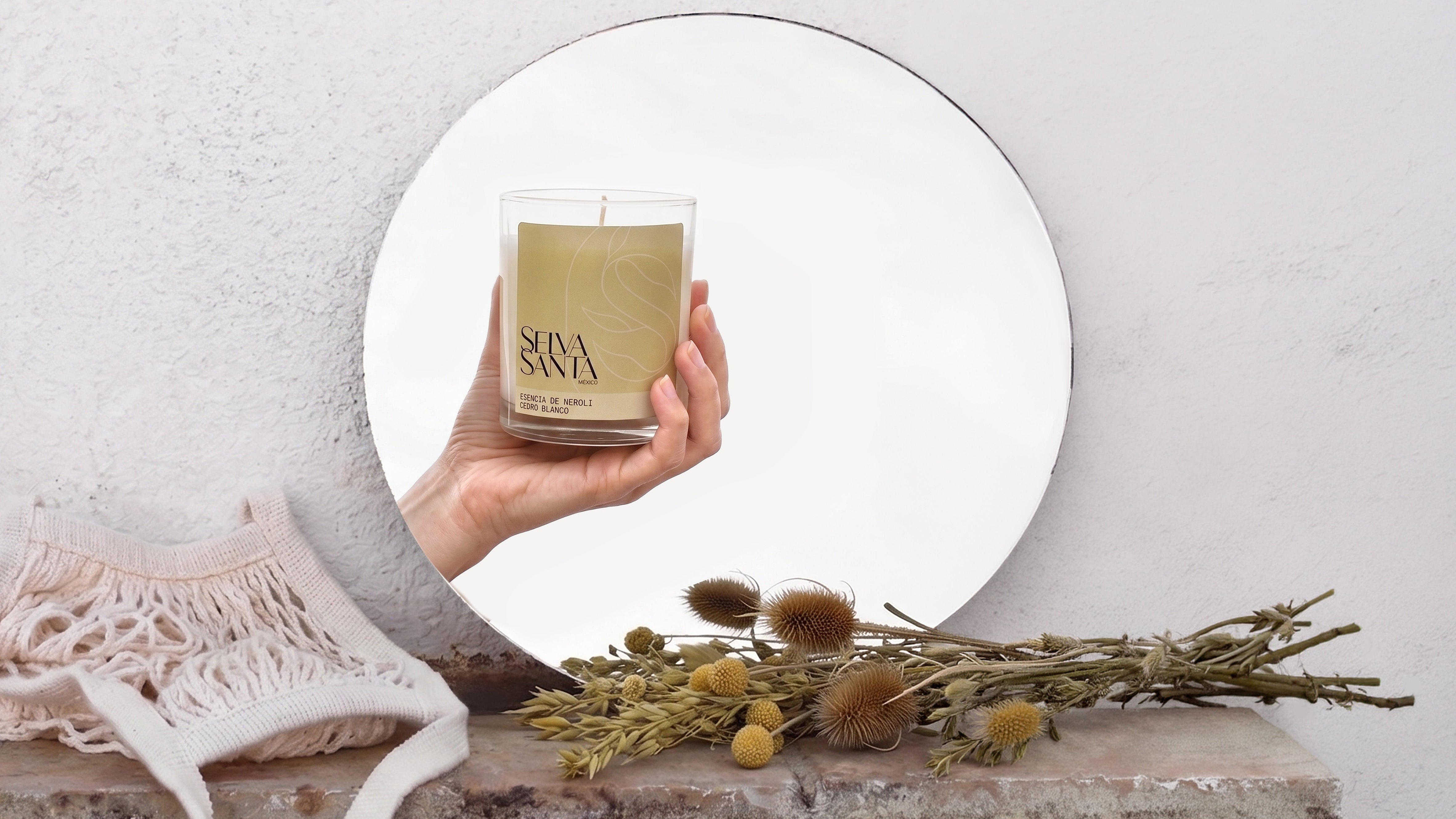 Vela Selva Santa Neroli y Cedro Blanco para el hogar